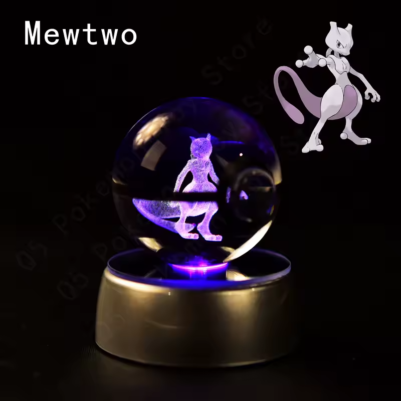Pokémon 3D Crystal Ball LED Night Light – Collector’s Edition