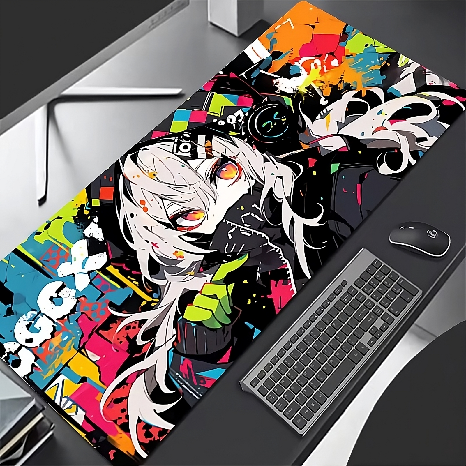 Anime Girl XL Mouse Pad – 10 Designs | Kawaii, Cyberpunk & Gothic Styles