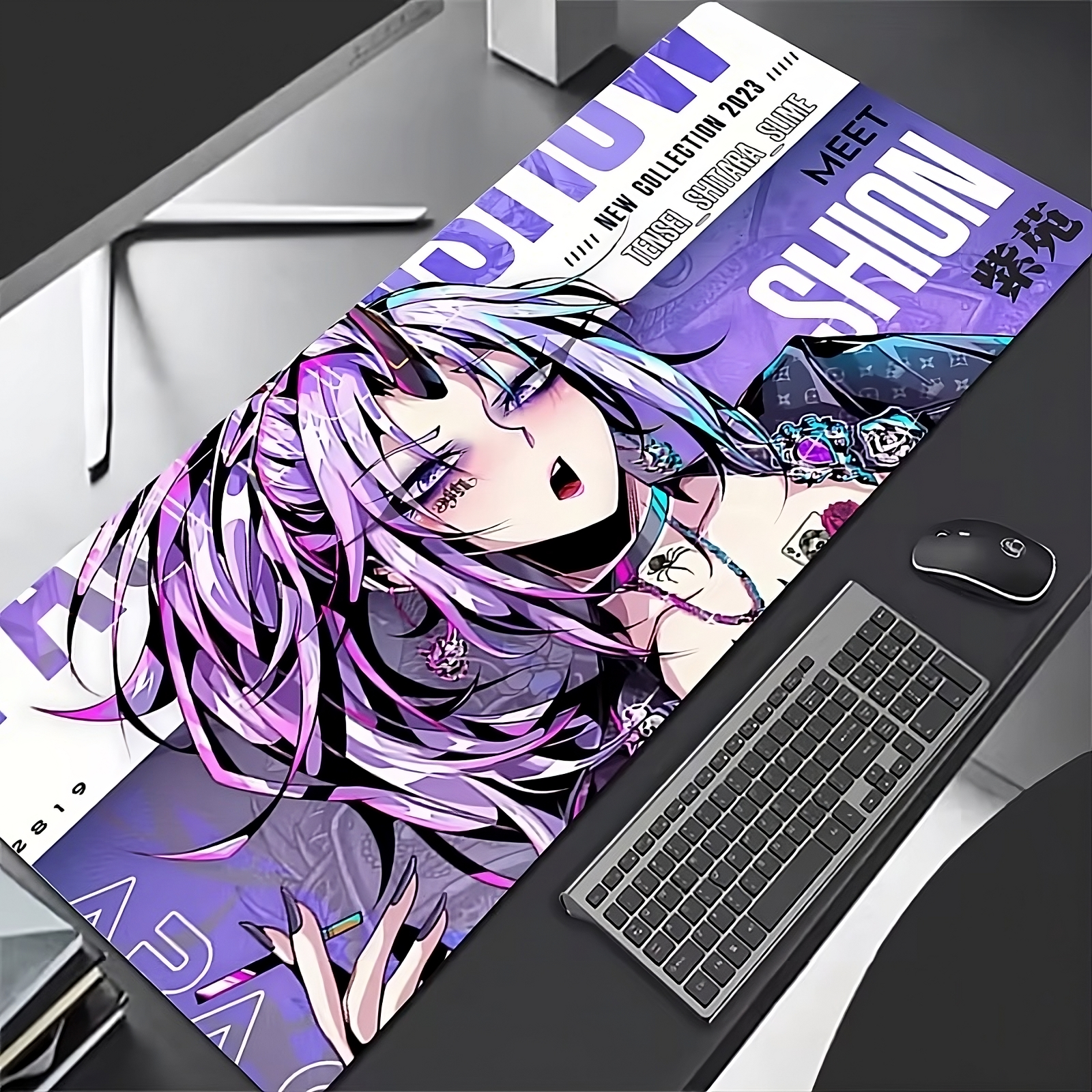 Anime Girl XL Mouse Pad – 10 Designs | Kawaii, Cyberpunk & Gothic Styles
