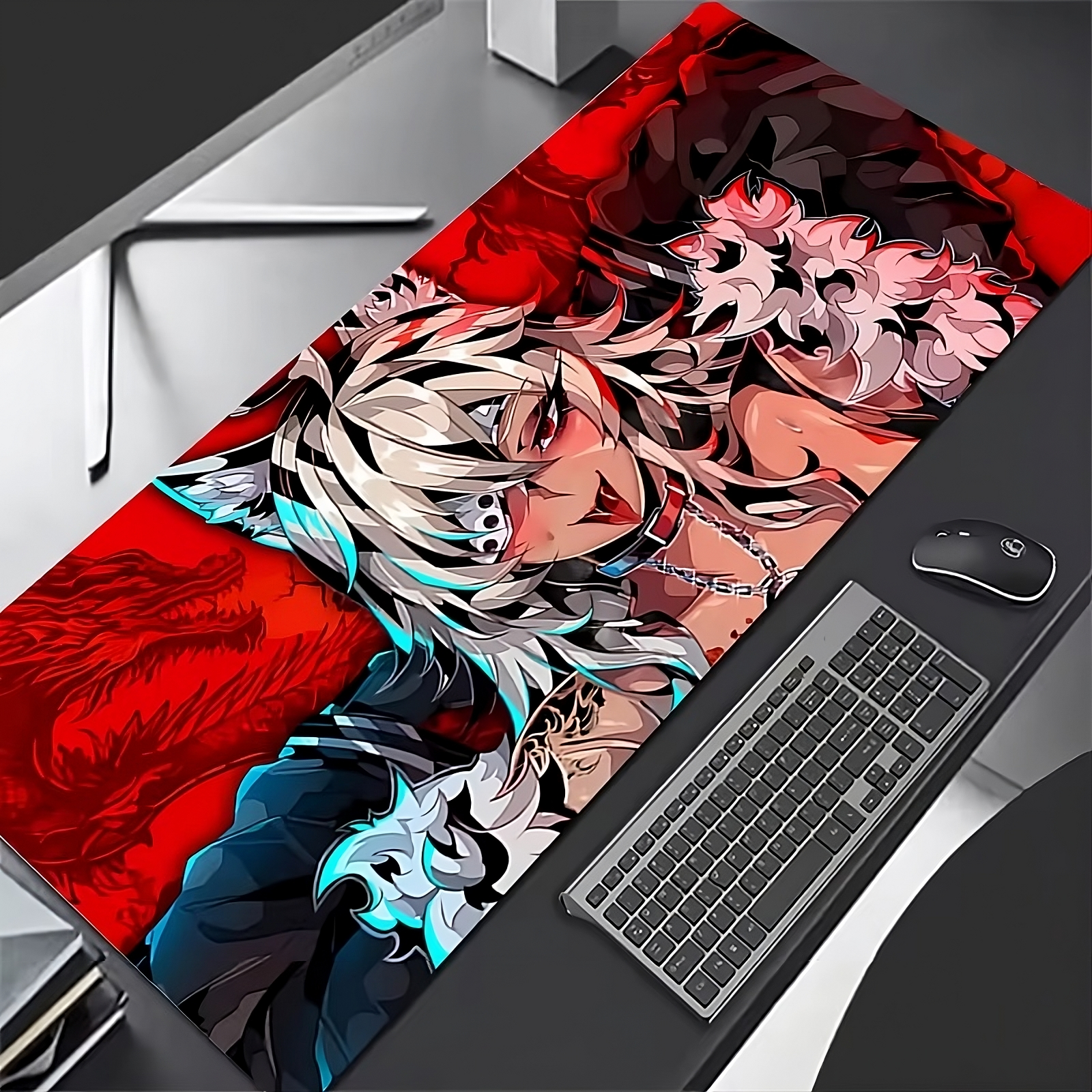 Anime Girl XL Mouse Pad – 10 Designs | Kawaii, Cyberpunk & Gothic Styles