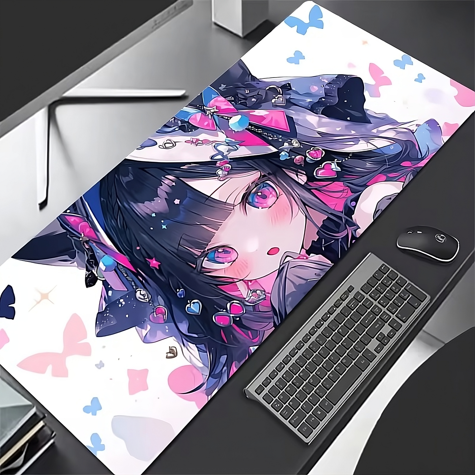 Anime Girl XL Mouse Pad – 10 Designs | Kawaii, Cyberpunk & Gothic Styles