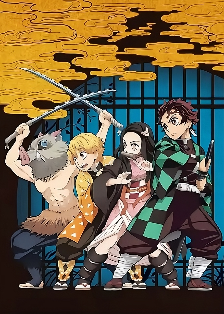 Demon Slayer Anime Canvas Poster – HD Wall Art Print