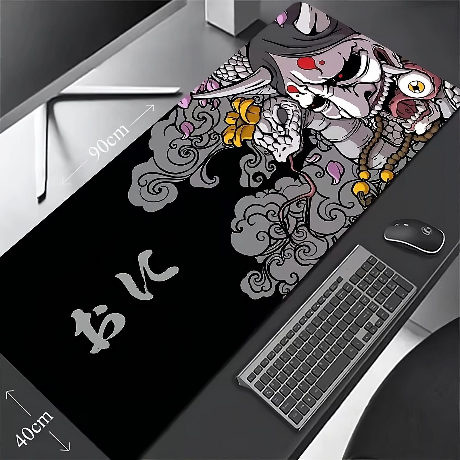 Japanese Samurai Devil XL Mouse Pad