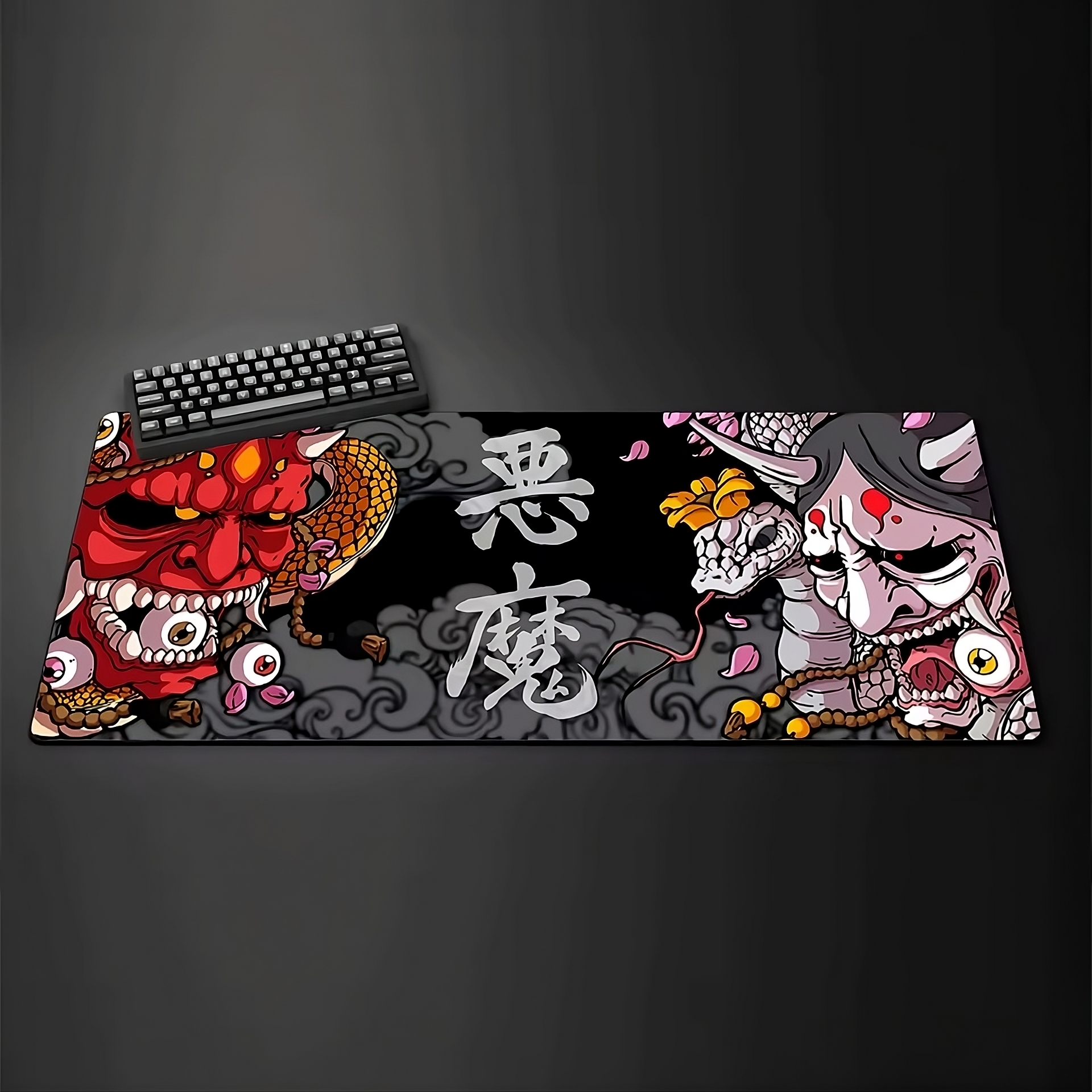 Japanese Samurai Devil XL Mouse Pad