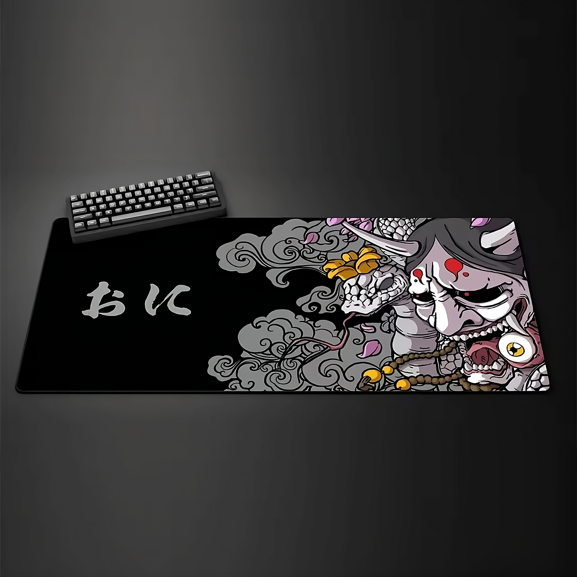 Japanese Samurai Devil XL Mouse Pad