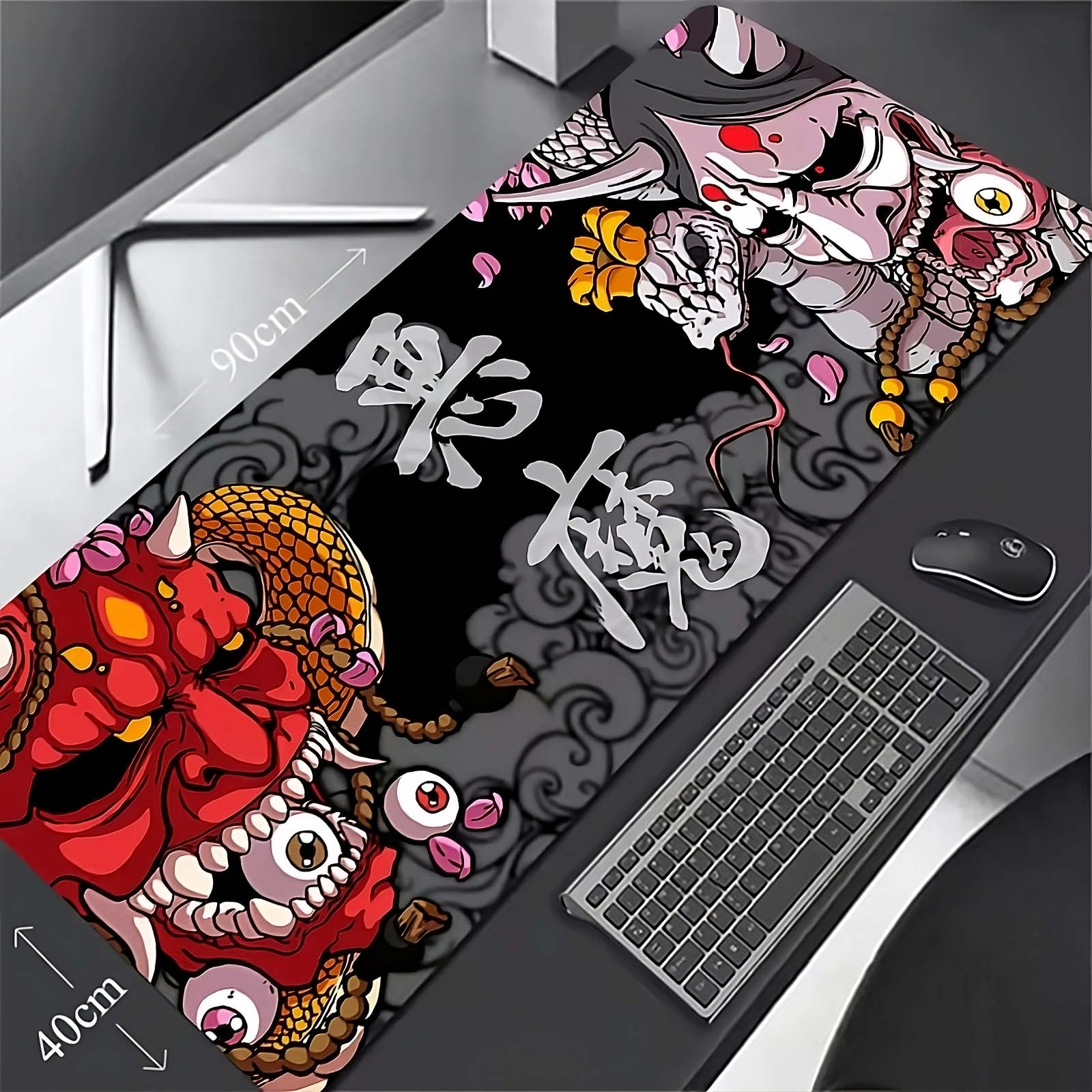 Japanese Samurai Devil XL Mouse Pad