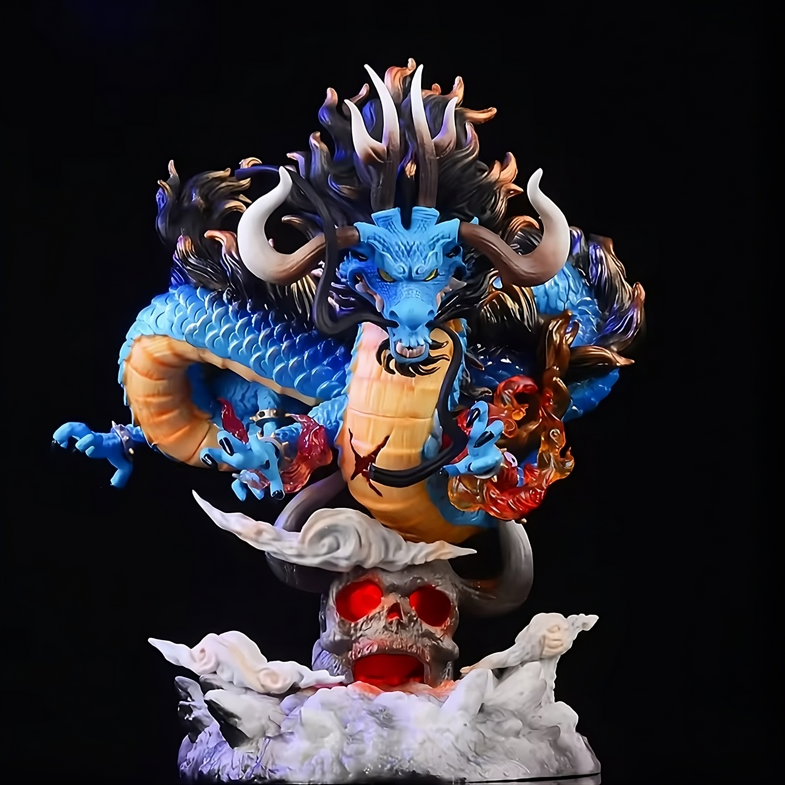 One Piece – Kaido Dragon Form GK Figure with Light-Up Base (22cm)