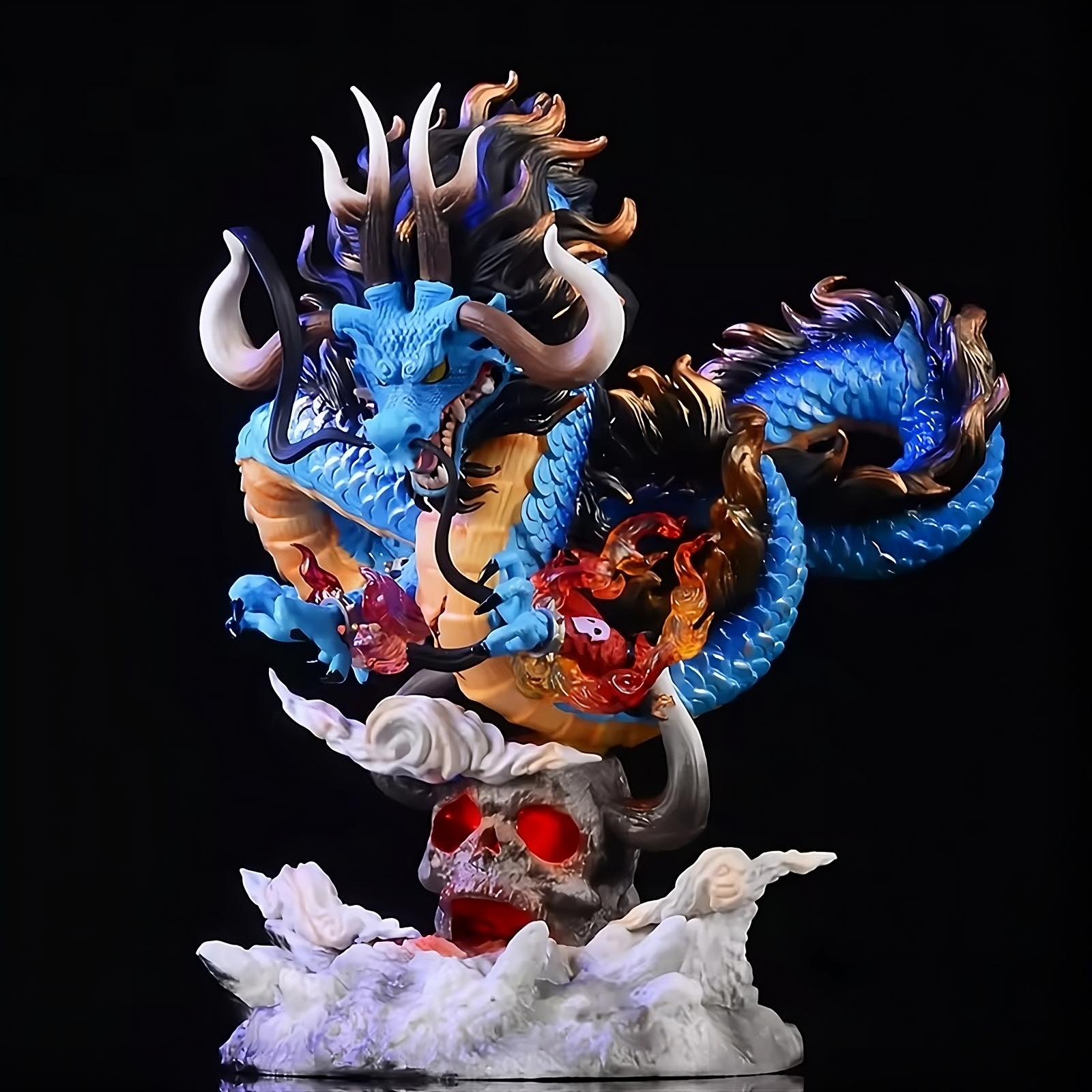 One Piece – Kaido Dragon Form GK Figure with Light-Up Base (22cm)
