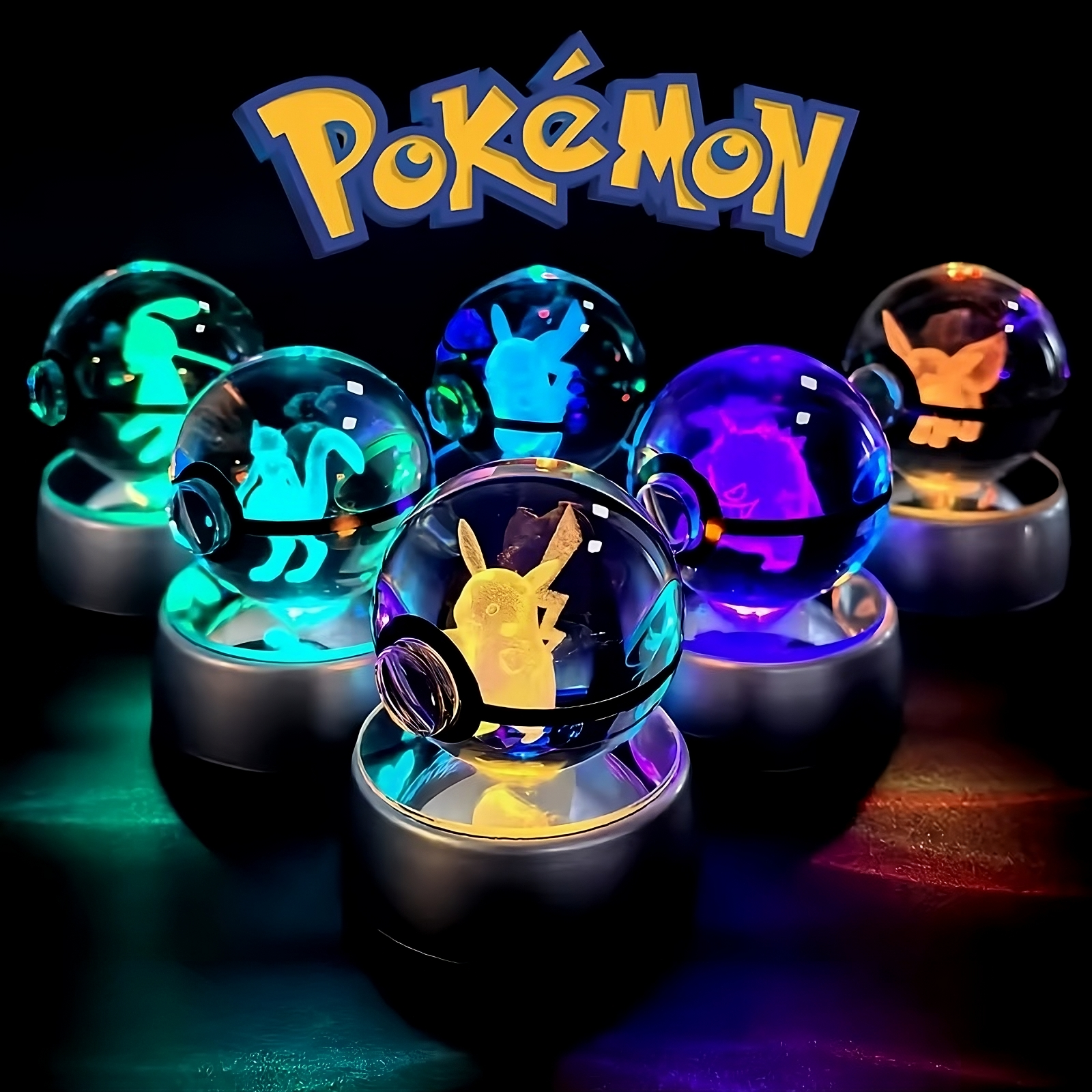 Pokémon 3D Crystal Ball LED Night Light – Collector’s Edition