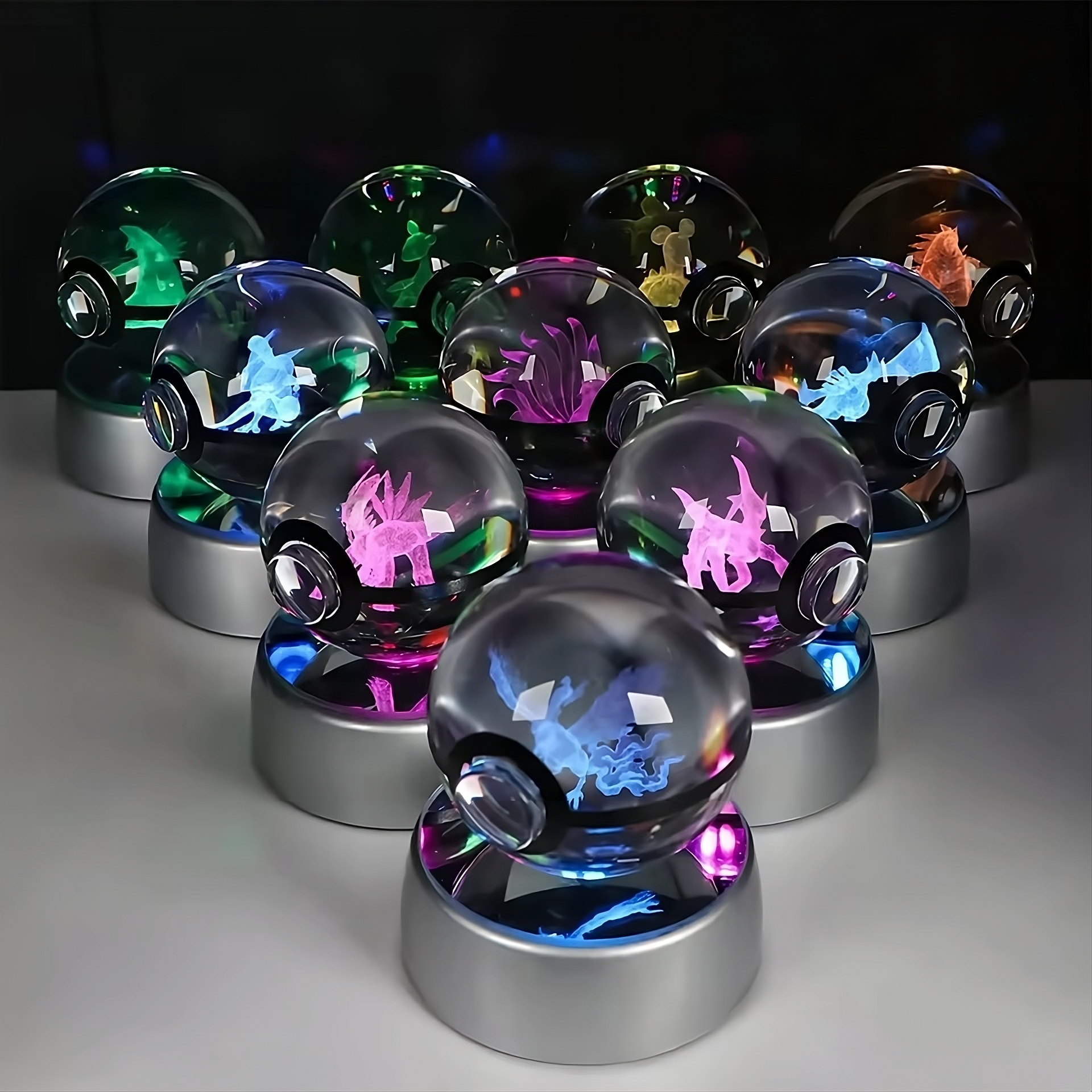 Pokémon 3D Crystal Ball LED Night Light – Collector’s Edition