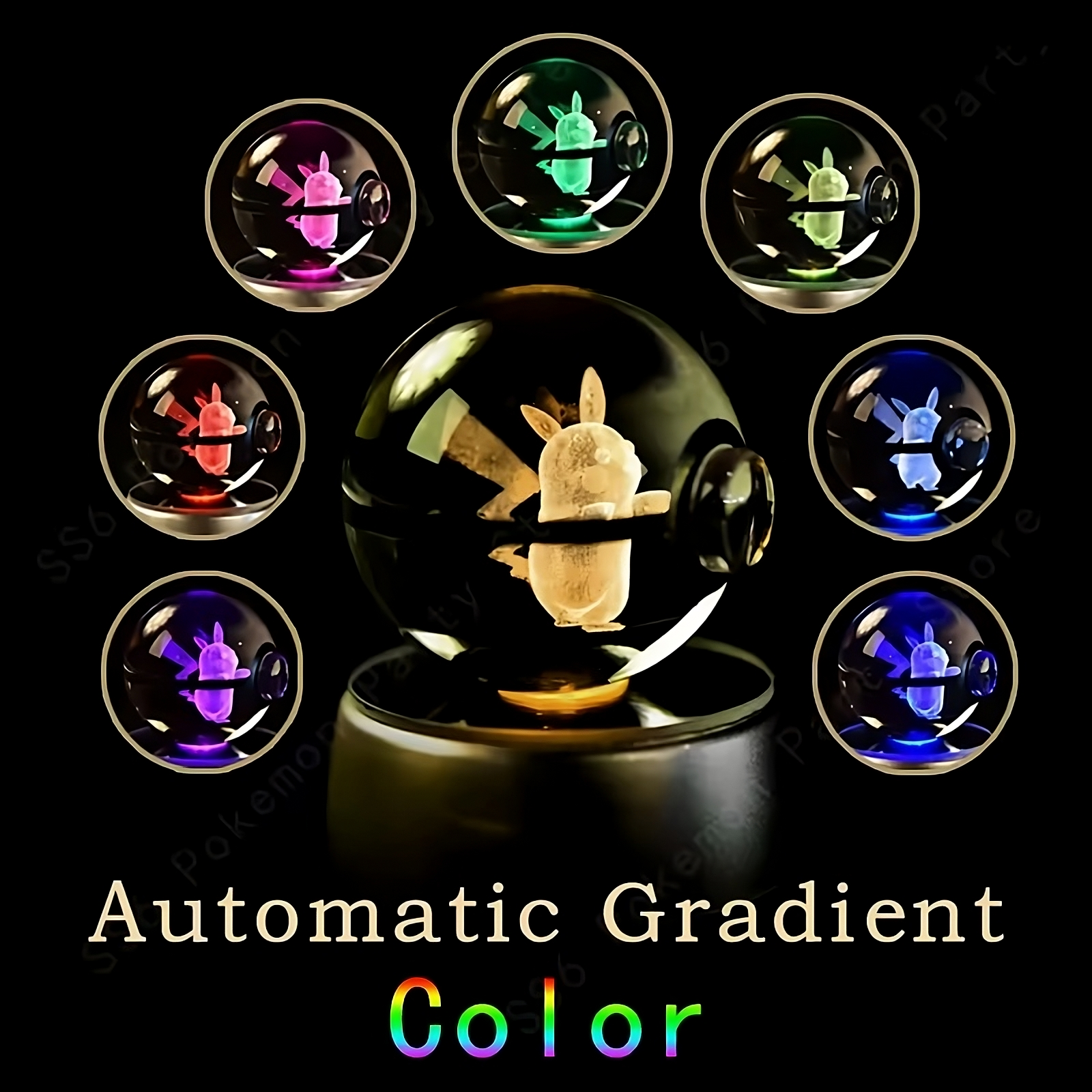 Pokémon 3D Crystal Ball LED Night Light – Collector’s Edition