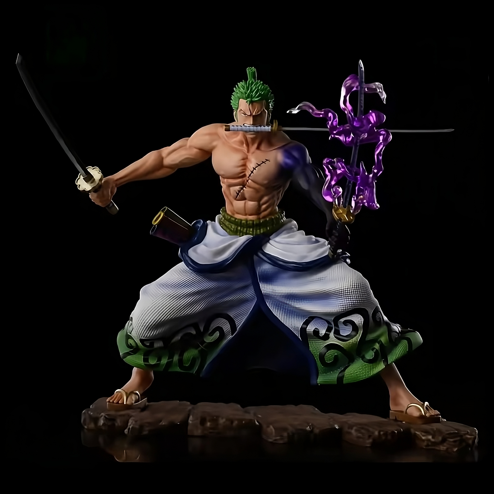 One Piece – Roronoa Zoro “Wano Arc Three-Sword Style” PVC GK Figure (20cm Edition)