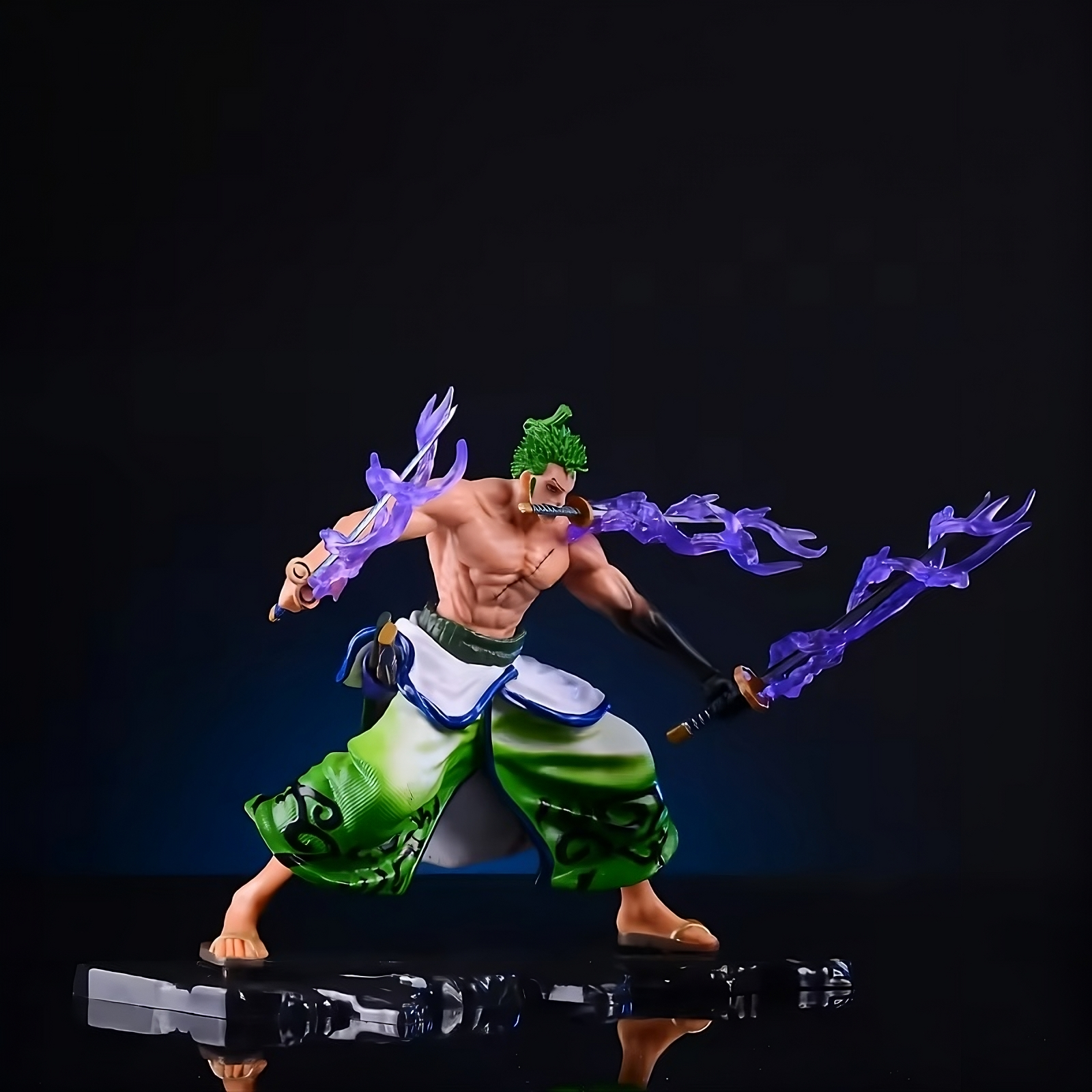 One Piece – Roronoa Zoro “Wano Arc Three-Sword Style” PVC GK Figure (20cm Edition)