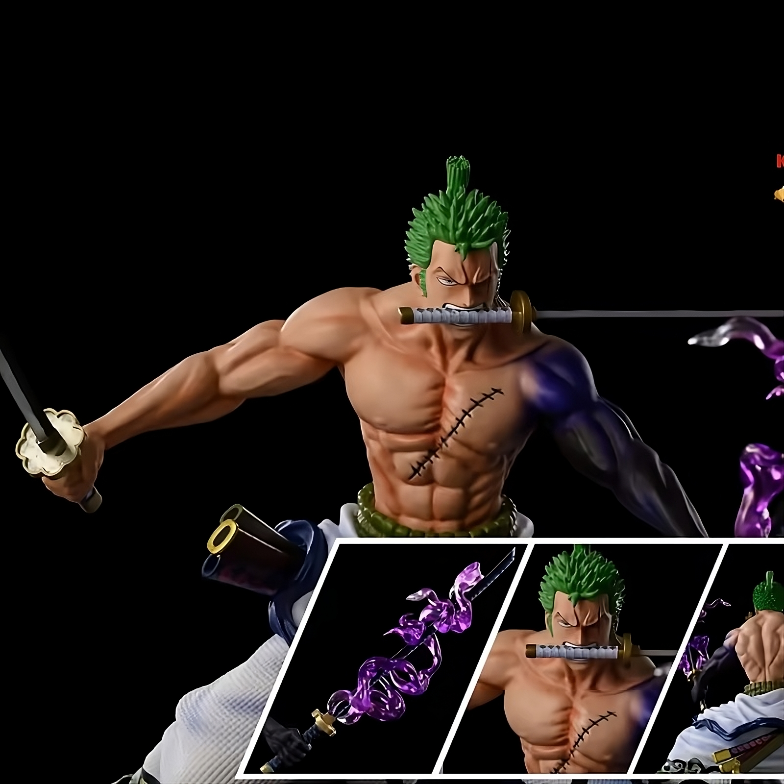 One Piece – Roronoa Zoro “Wano Arc Three-Sword Style” PVC GK Figure (20cm Edition)