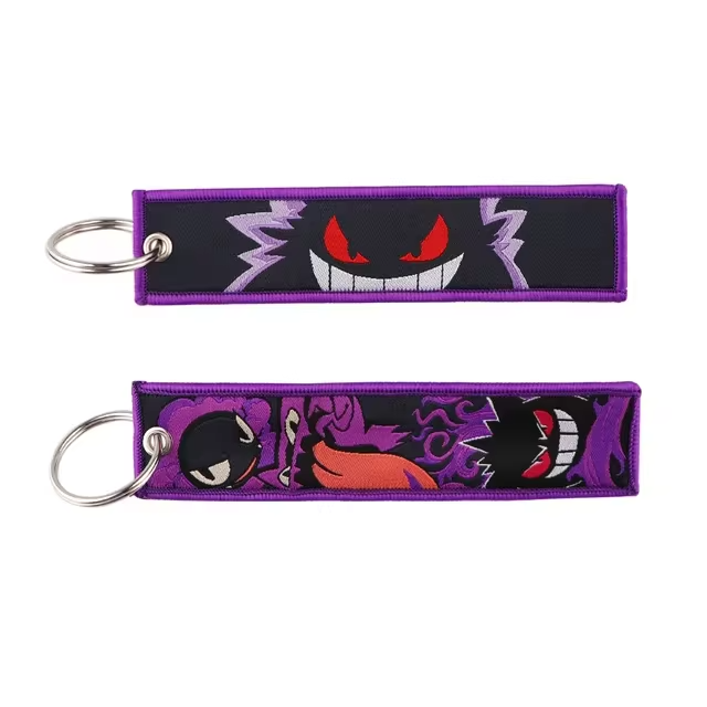 Anime Embroidered Keychain – Pokémon Series