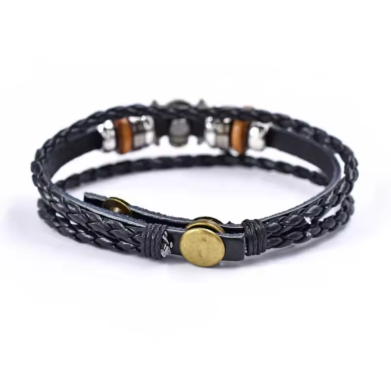 One Piece Straw Hat Pirate Leather Bracelet