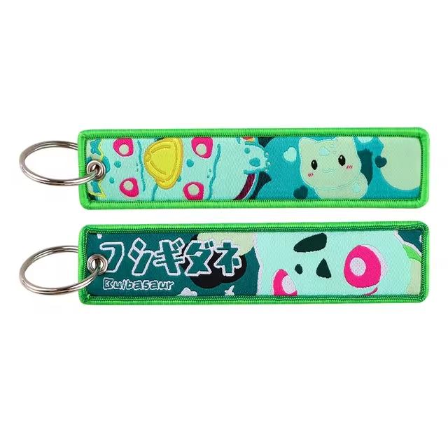 Anime Embroidered Keychain – Pokémon Series