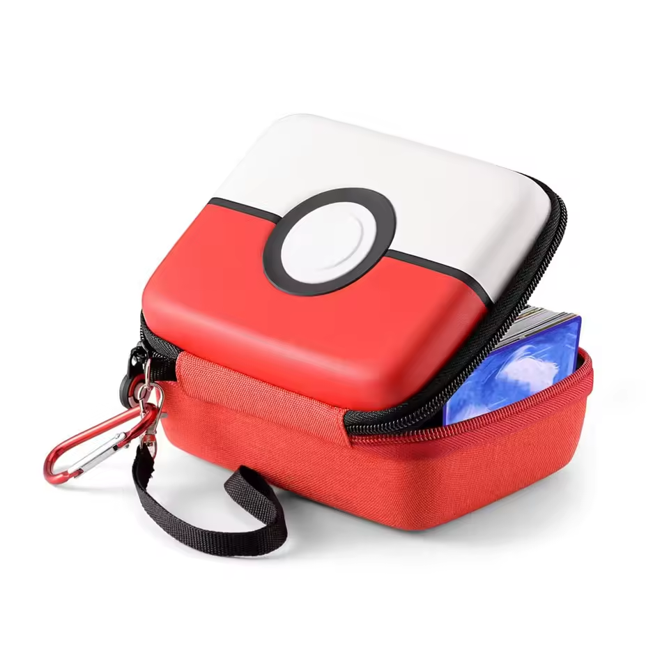 Pokéball-Inspired Trading Card Carry Case – Holds 400+ Cards