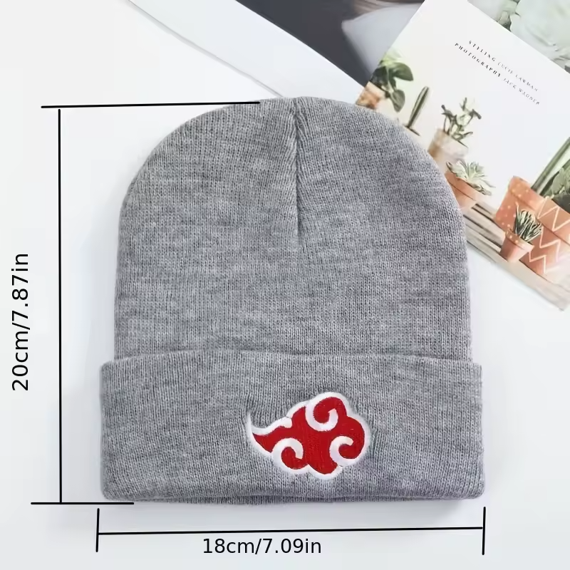 Akatsuki Cloud Beanie – Embroidered Knit Hat