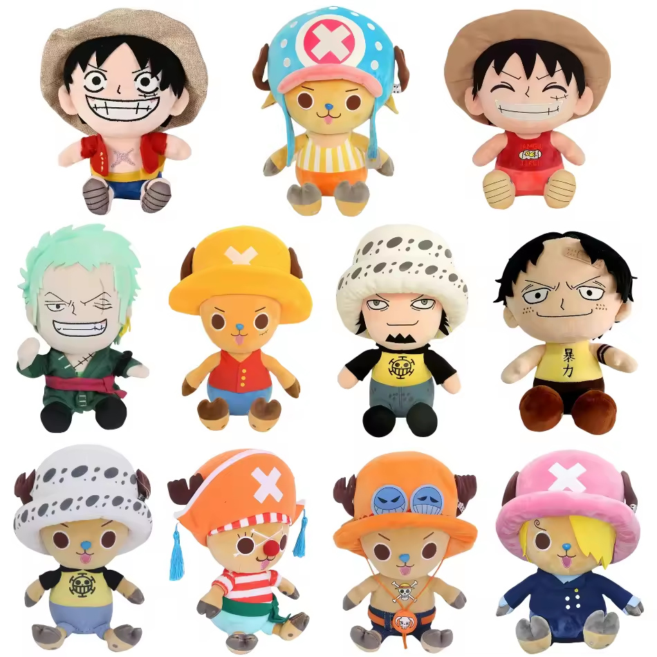 One Piece Anime Plush Toy Set