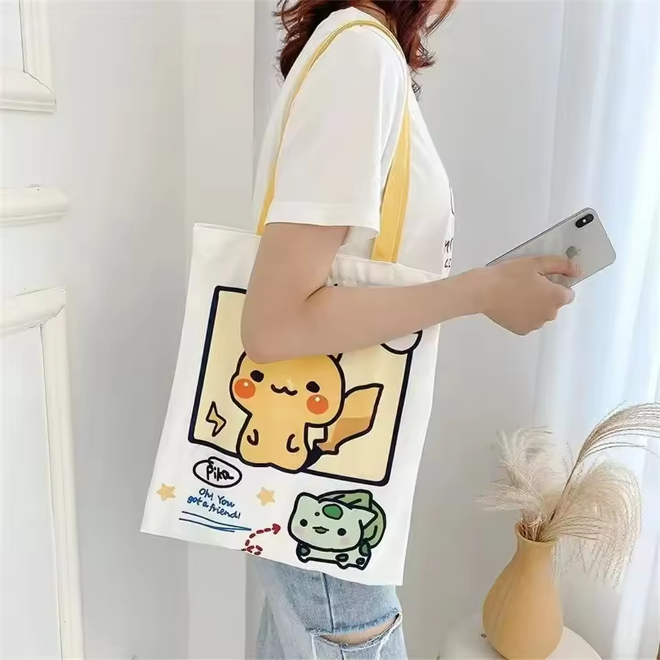 Kawaii Pokémon Canvas Tote Bag