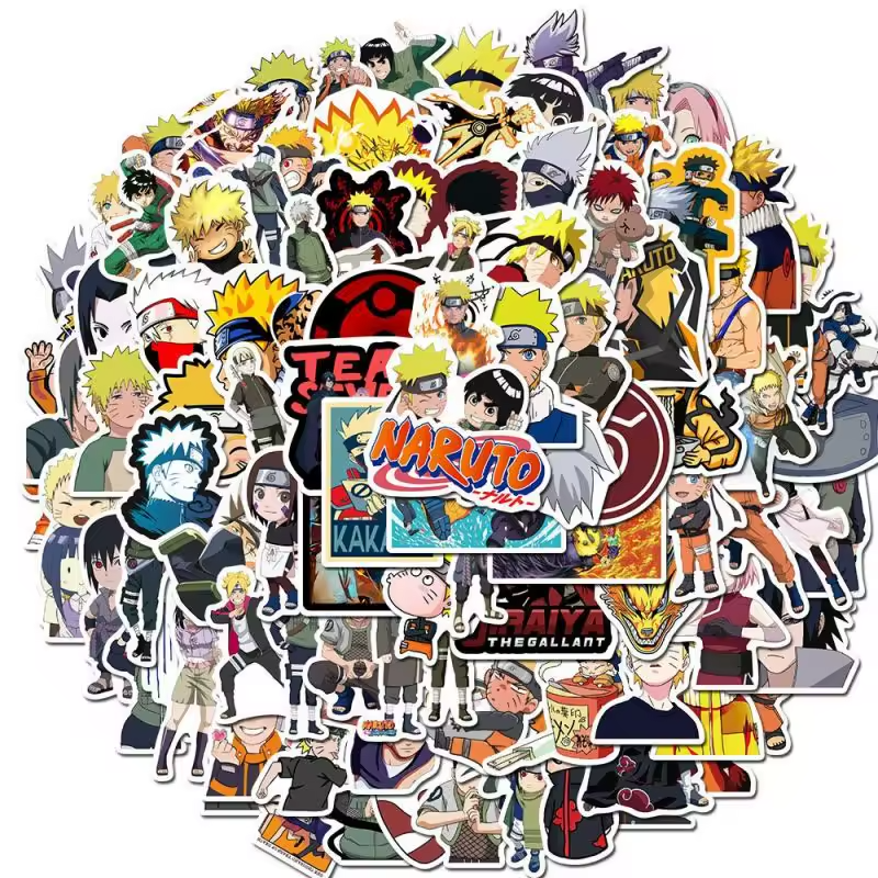 100PCS Naruto Anime Waterproof Sticker Pack