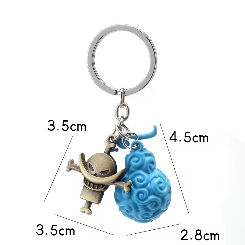 One Piece Devil Fruit Metal Keychains