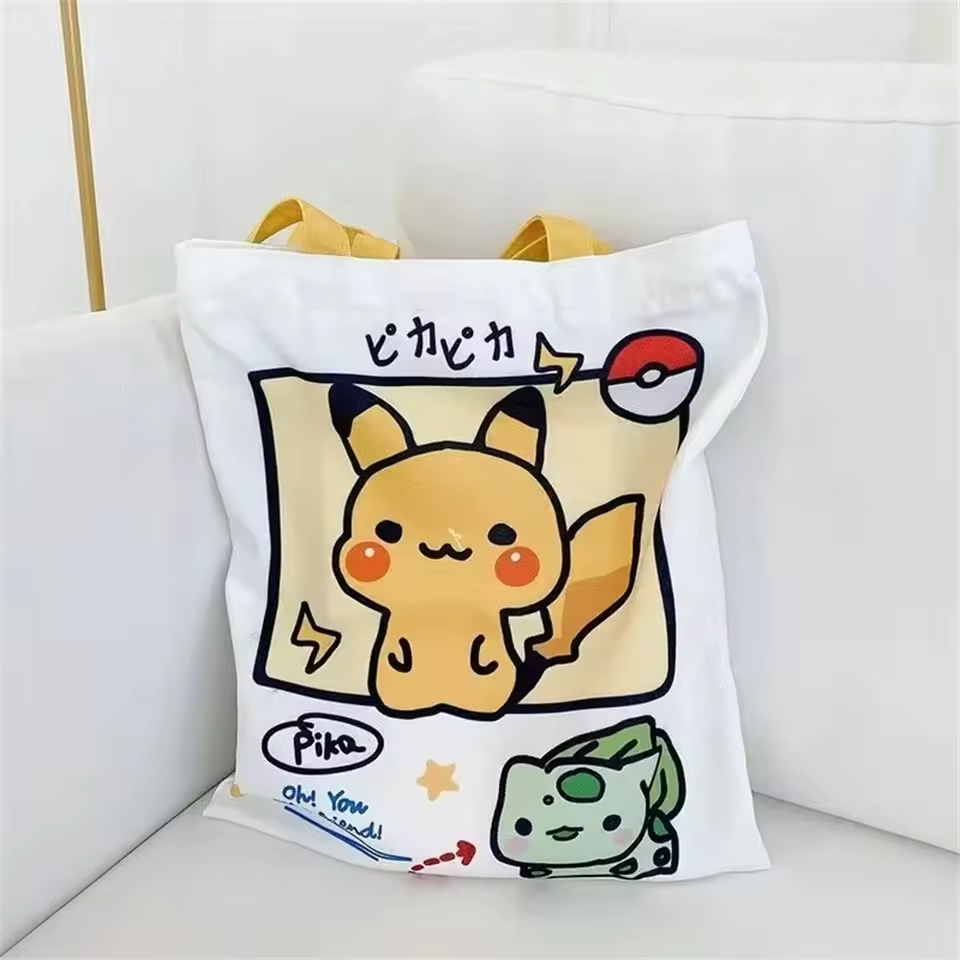 Kawaii Pokémon Canvas Tote Bag