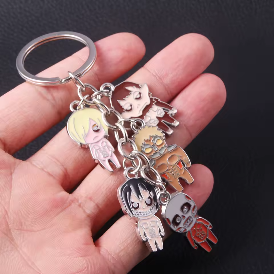 Attack on Titan Keychain – Wings of Freedom & Iconic Symbols Collection