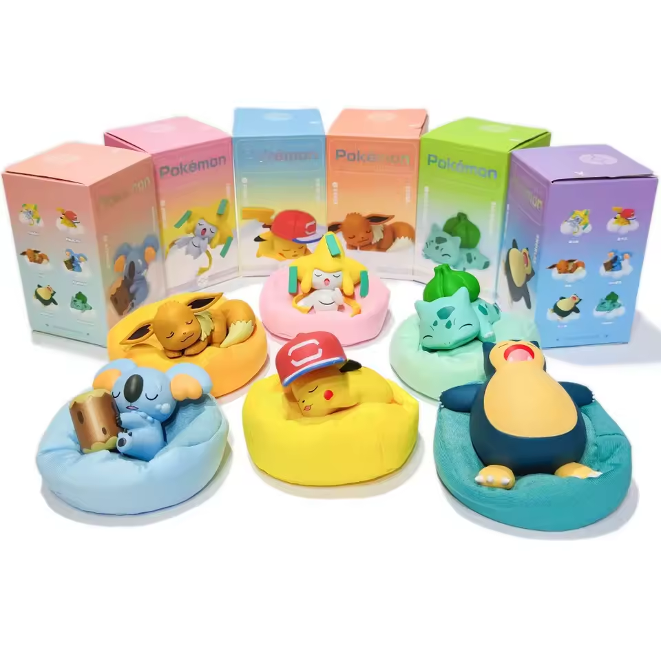 Pokémon Starry Dream Series - Anime Collectible PVC Figures (Pikachu, Eevee, Snorlax & More)
