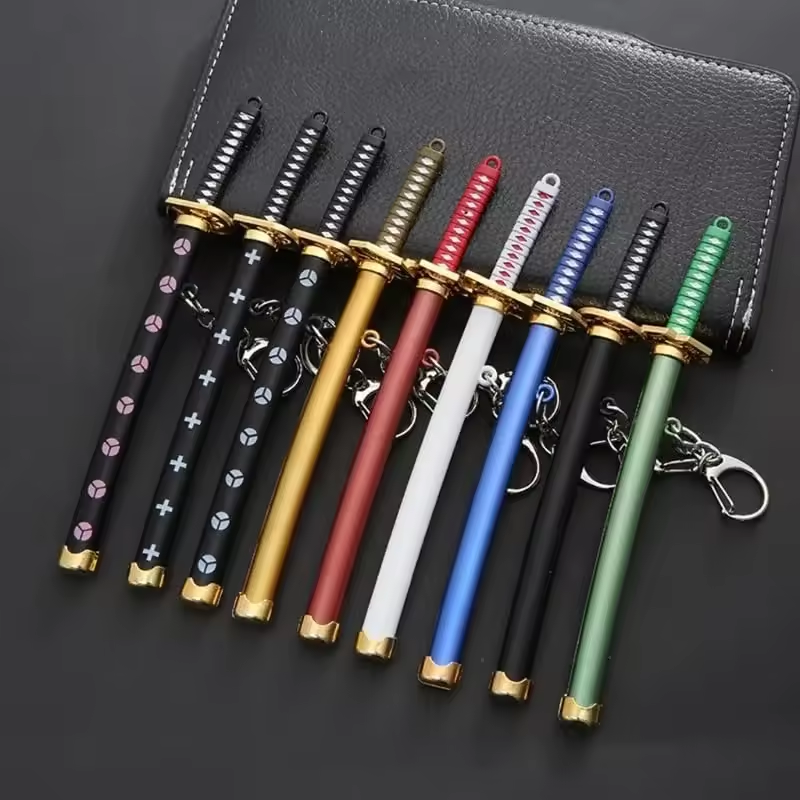 Mini One Piece Katana Sword Keychain – 15cm Zinc Alloy Replica