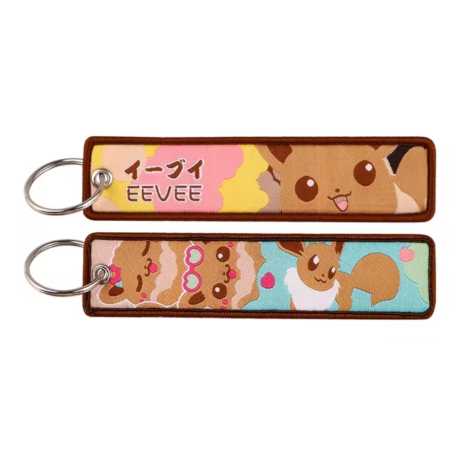 Anime Embroidered Keychain – Pokémon Series
