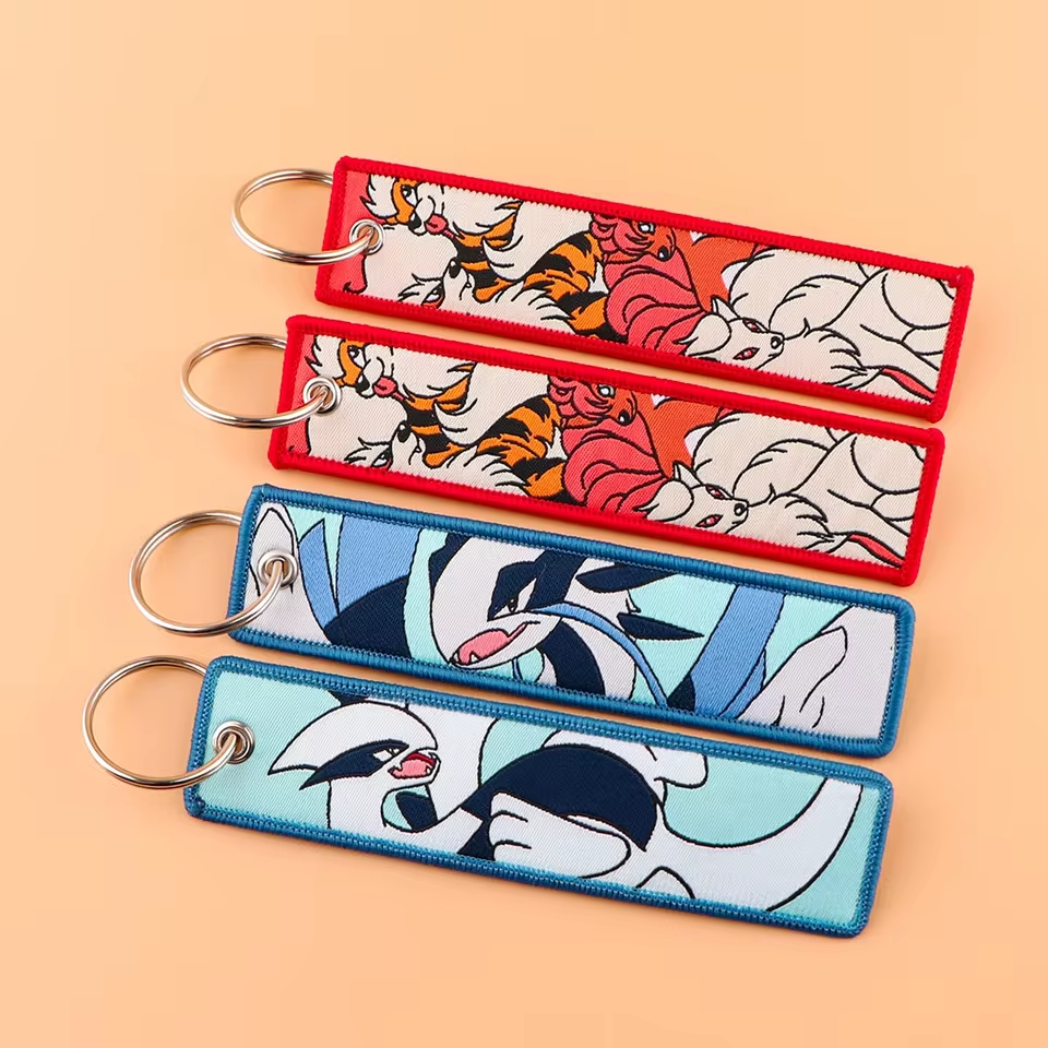 Anime Embroidered Keychain – Pokémon Series