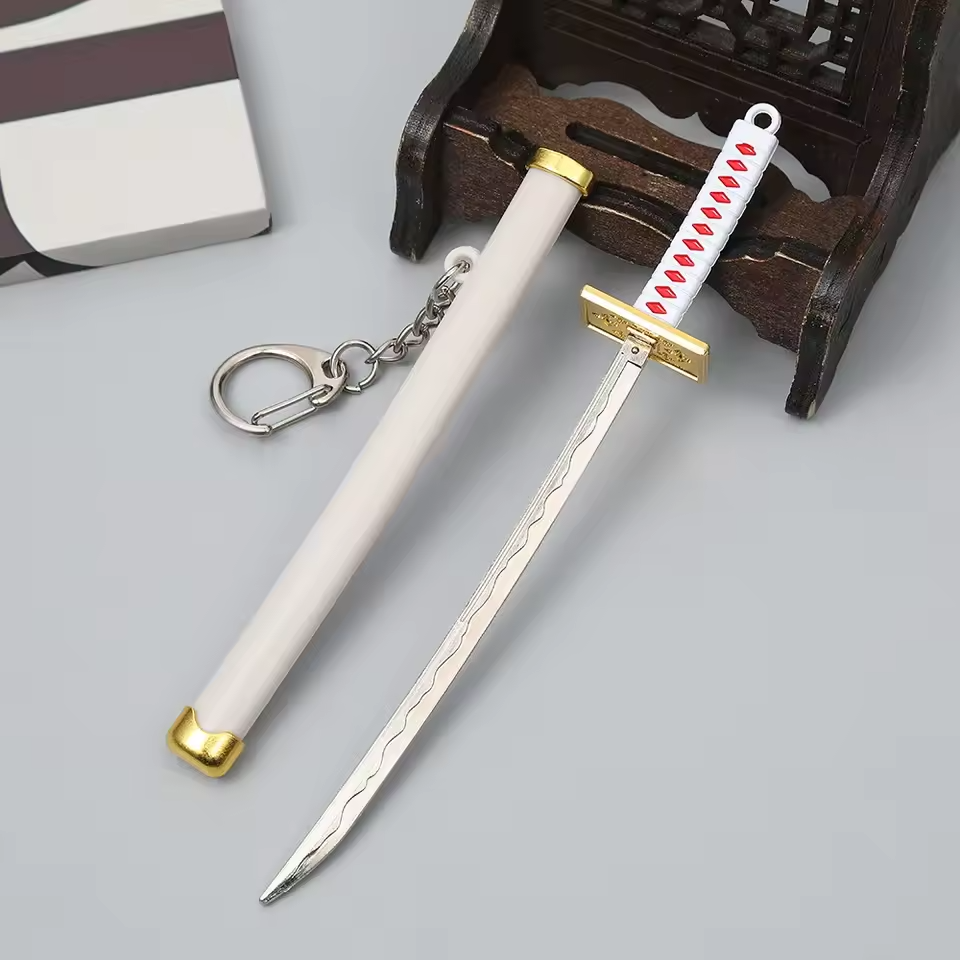 Mini One Piece Katana Sword Keychain – 15cm Zinc Alloy Replica