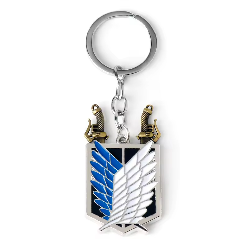 Attack on Titan Keychain – Wings of Freedom & Iconic Symbols Collection