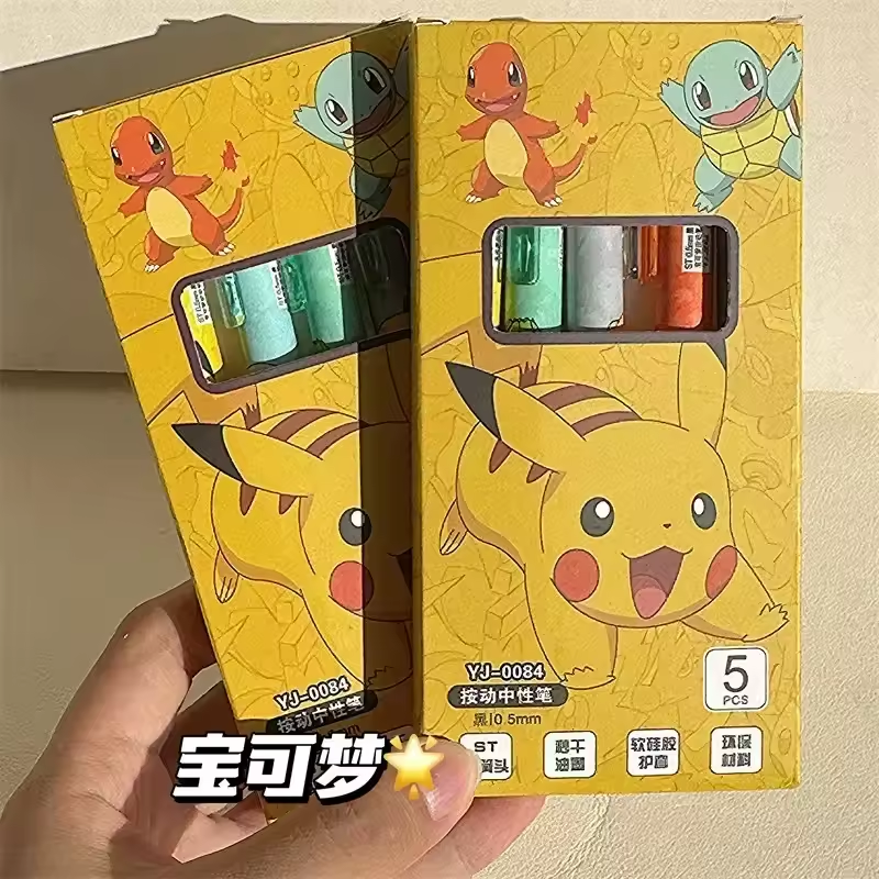 Pokémon Kanto Starters Gel Pen Set (5pcs)