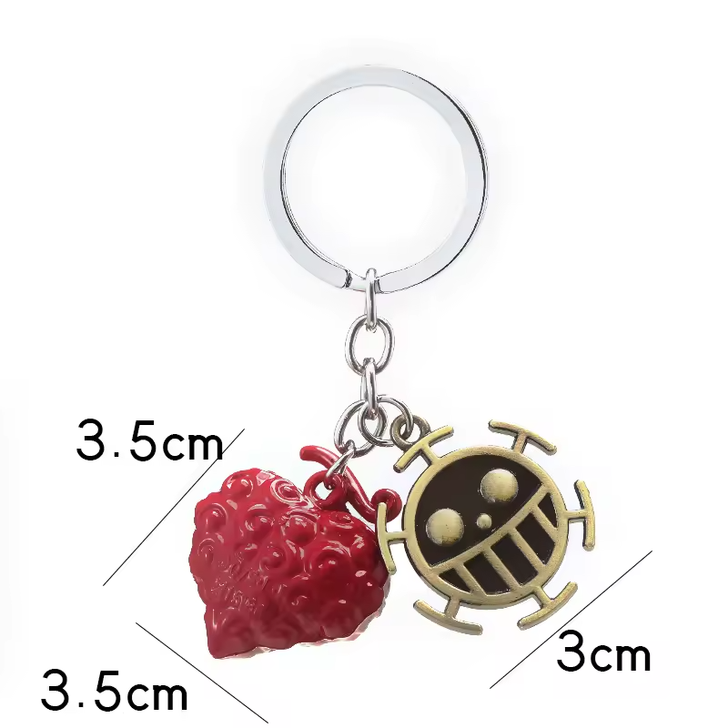 One Piece Devil Fruit Metal Keychains