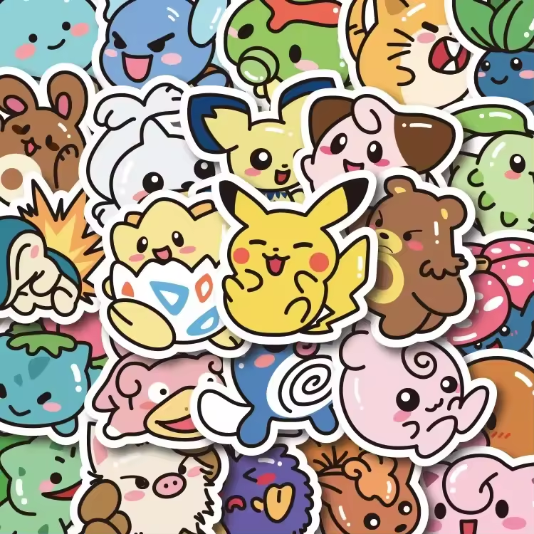 Kawaii 50PCS  Pokémon Stickers
