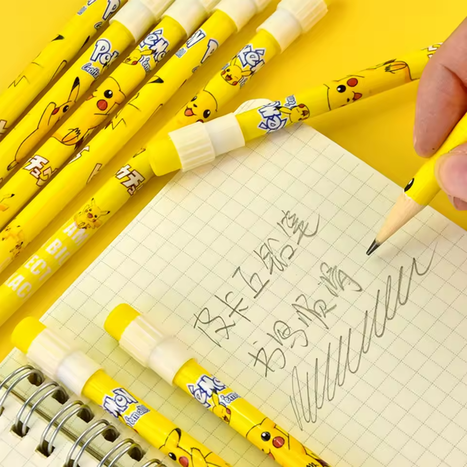 Pikachu 12-Piece HB Pencil Set – Pokémon Stationery
