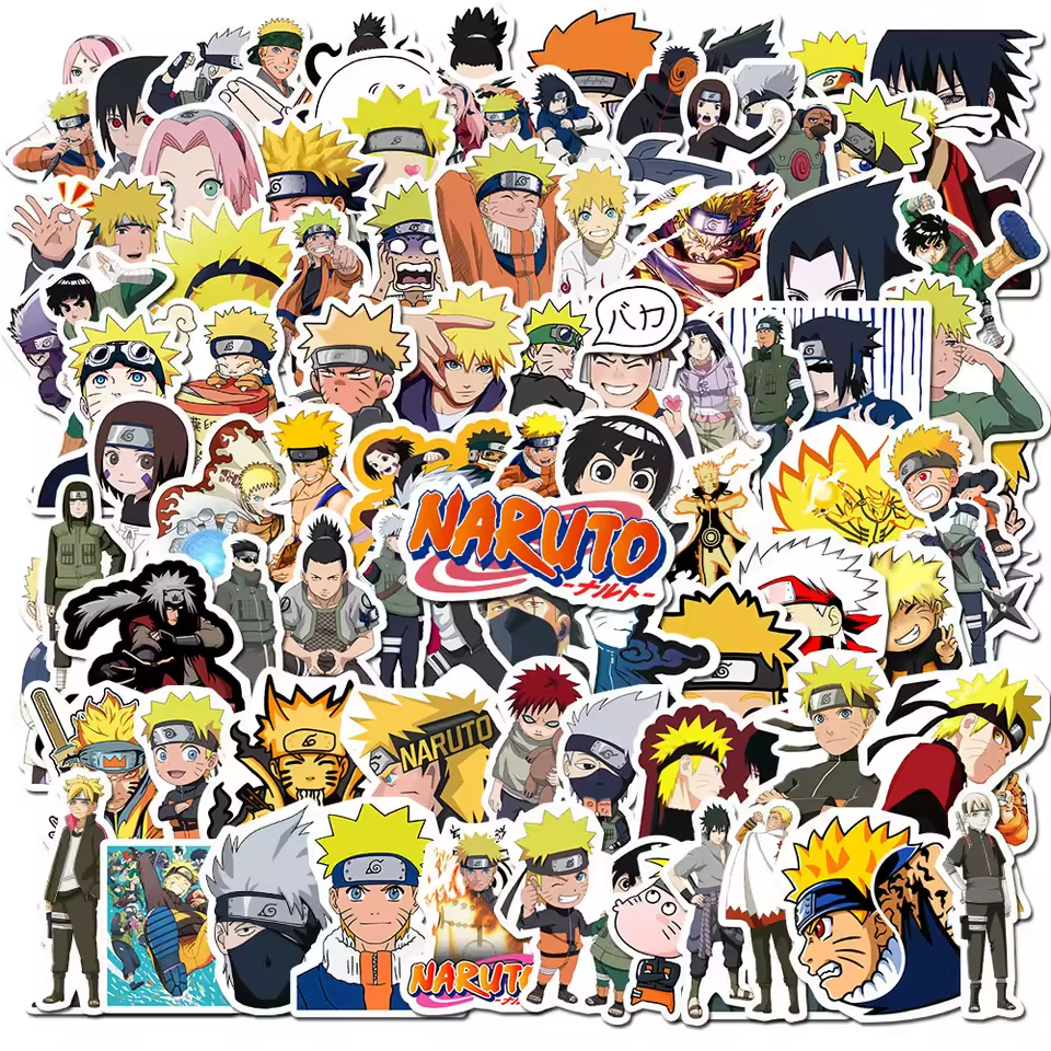 100PCS Naruto Anime Waterproof Sticker Pack