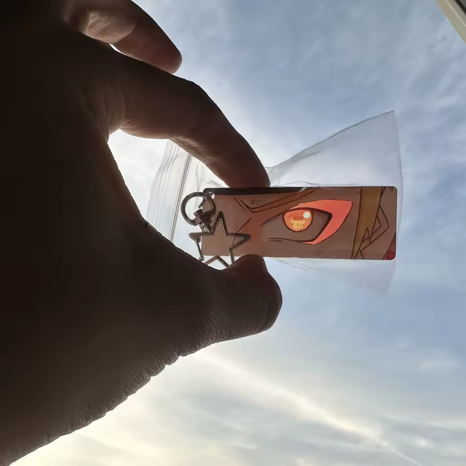 Naruto Luminous Eye Keychain – Glows in Sunlight
