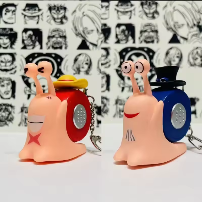 One Piece Den Den Mushi Recordable Voice Keychain Speaker
