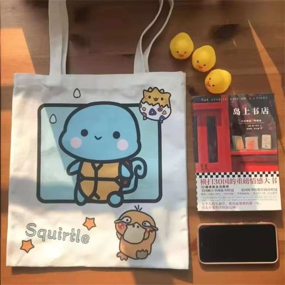 Kawaii Pokémon Canvas Tote Bag