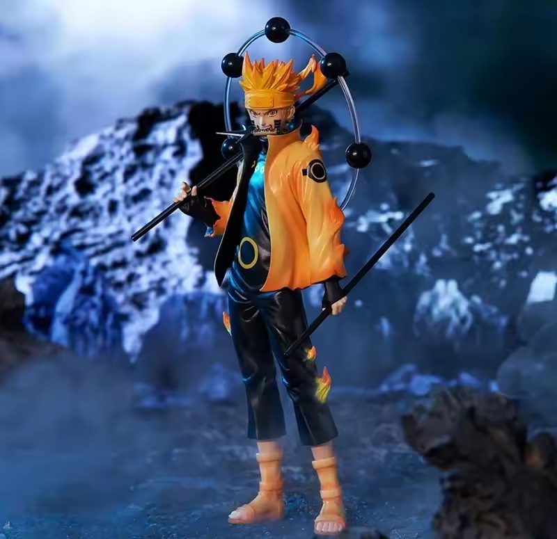 20cm Naruto Action Figure Collection – Minato, Kakashi, Sasuke & Kurama Naruto