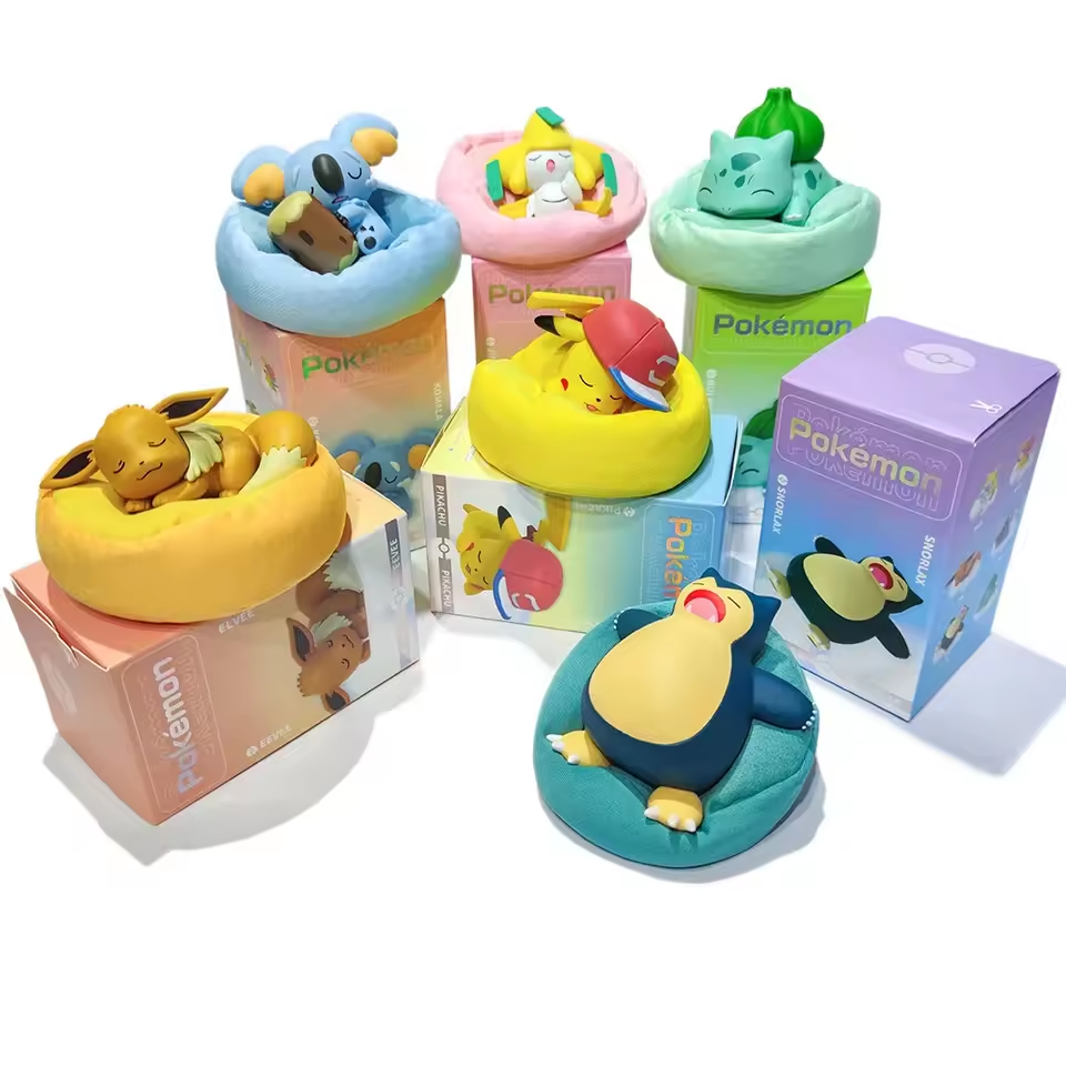 Pokémon Starry Dream Series - Anime Collectible PVC Figures (Pikachu, Eevee, Snorlax & More)