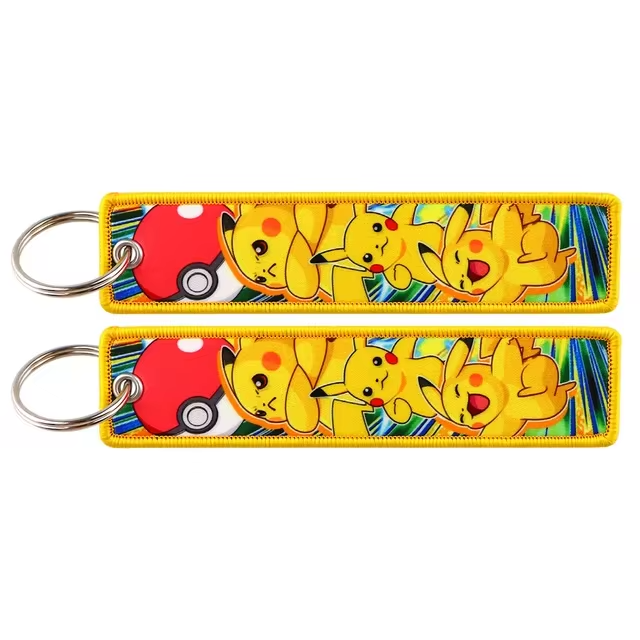 Anime Embroidered Keychain – Pokémon Series