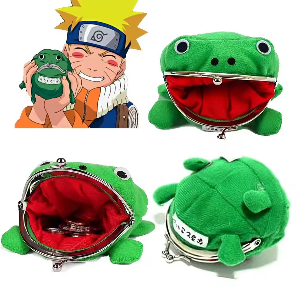 Naruto Frog Coin Purse – Cute Plush Wallet