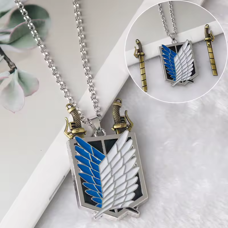 Attack on Titan Keychain – Wings of Freedom & Iconic Symbols Collection