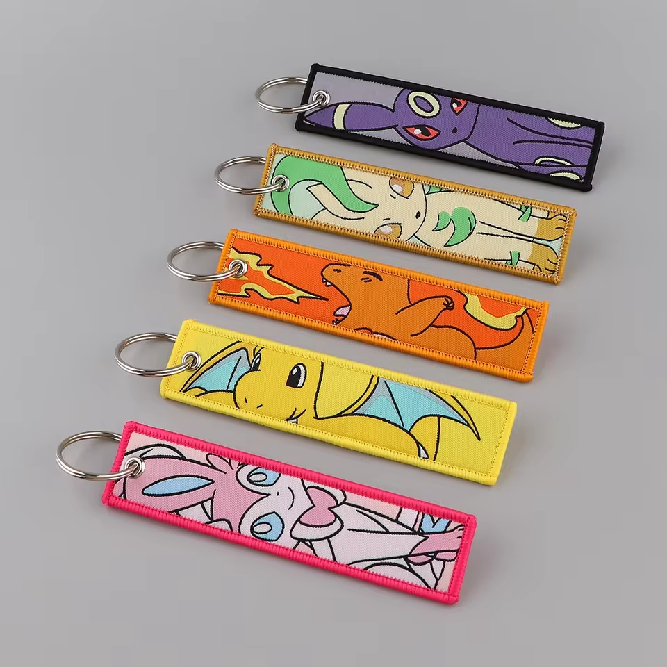Anime Embroidered Keychain – Pokémon Series