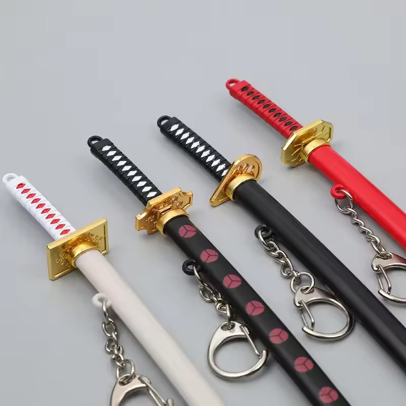 Mini One Piece Katana Sword Keychain – 15cm Zinc Alloy Replica